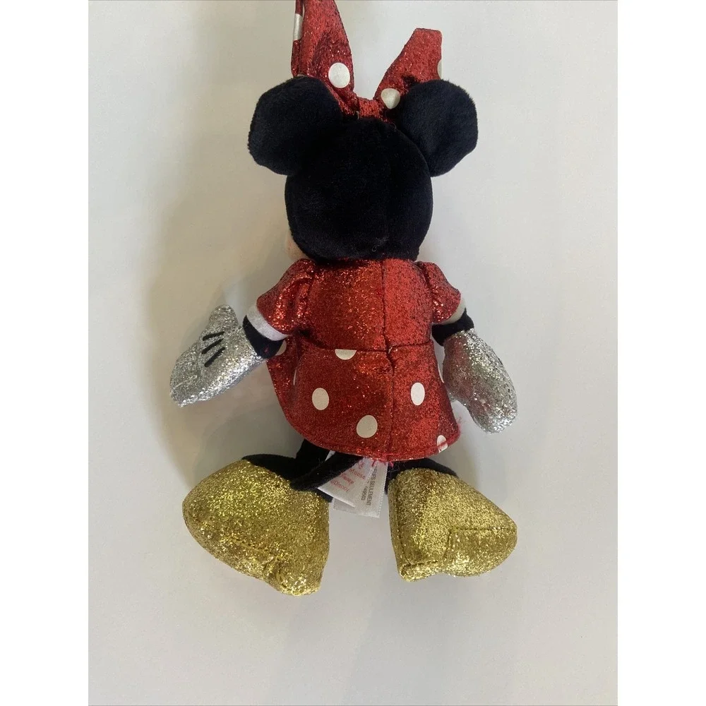 TY Beanie Baby - Disney Sparkle - MINNIE MOUSE (Sparkle - Red) (6 inch) - MWMTs